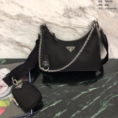 black frame 공장 프라다 리에디션 테스토 체인 스트랩 호보백 1BH204 10컬러