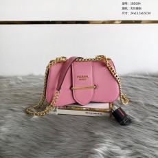 black frame 공장 프라다 시도니 가죽 핑크 숄더백 1bd184