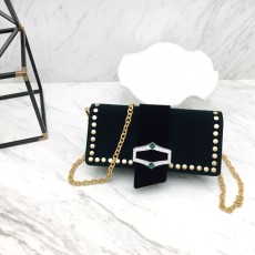 black frame 공장 프라다 체인 레더 숄더백 1BF078
