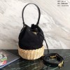 black frame 공장 프라다 위커 캔버스 버킷백 1BH115 4컬러