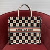 OC공장 디올 체커보드 하트 자수 tote 토트백 36/41cm 2사이즈