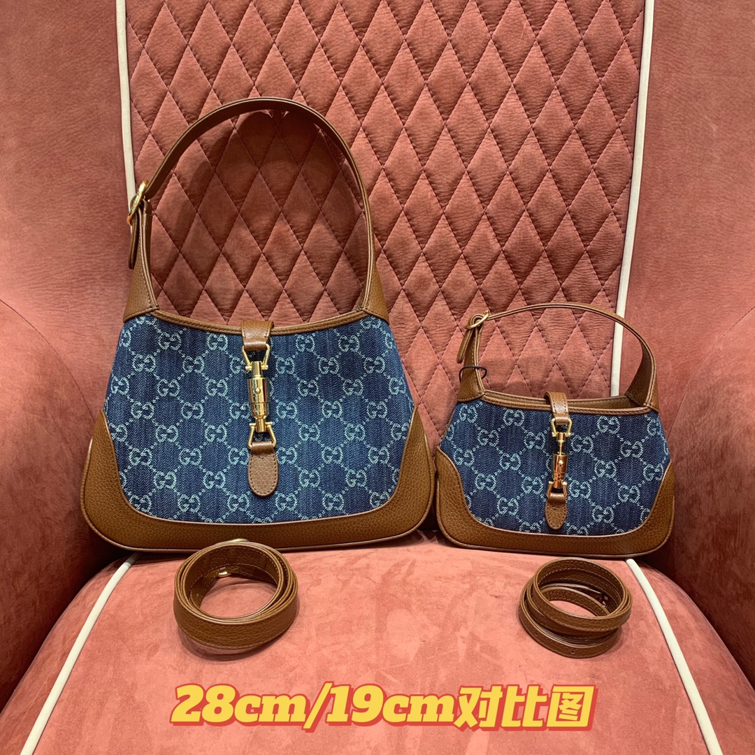 OC공장 구찌 다크 블루 재키 1961 호보백 2사이즈 637092 636706