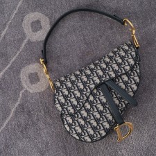 ANGEL 디올 자카드 새들 숄더백 25.5cm 2컬러