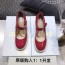 [AN3] 디올 빈티지 CD 로고 통굽 힐 레드 5cm