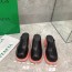 [AN3] BOTTEGA VENETA 레더 통굽 힐 슬리퍼 8.5cm