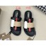 [152] 버버리 소가죽 편직 배색 슬리퍼