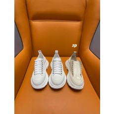 [A1] 맥퀸 모노그램 단색 스니커즈 5cm 화이트