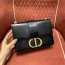 OC공장 디올 30 Montaigne 몽테인 금장 CD 레더 크로스백 블랙 24cm
