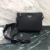 black frame 공장 프라다 삼각로고 포켓 크로스백 2컬러 2VH113 24*18.5*6cm