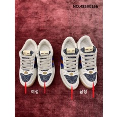 [WZ1] 구찌 스크니너 띠 GG 로고 더티 배색 데님 이음 스니커즈