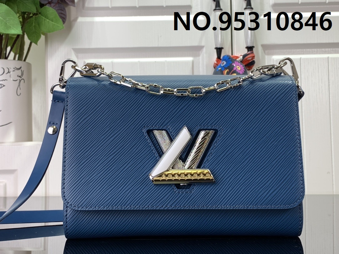 [88factory] 루이비통 트위스트 스트랩 체인 블루 M21033 23*17*9.5cm