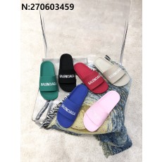 [327] 발렌시아가 흰색 모노그램 자수 슬리퍼 6컬러