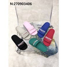 [327] 발렌시아가 웨이브 모노그램 자수 슬리퍼 6컬러