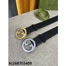 구찌 G버클 G로고 벨트 411924 2컬러 4cm