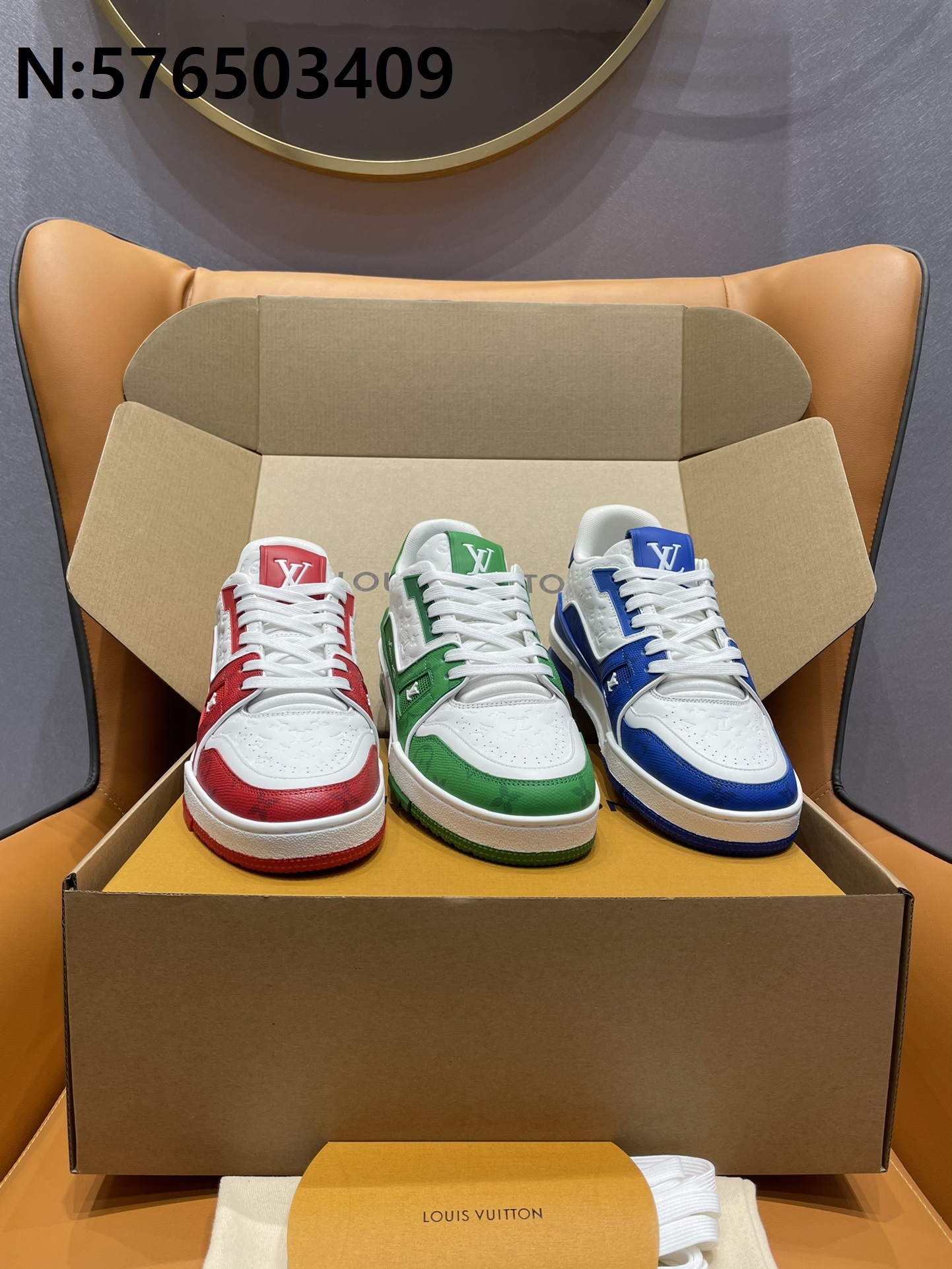 [A1] 루이비통 trainer LV 트레이너 스니커즈 3컬러 4cm
