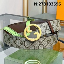 구찌 인터로킹 GG로고 벨트 2컬러 703147 4cm 브라운