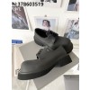 [327] 발렌시아가 커플 스테로이드 더비 슈즈 블랙 4cm (한 치수 더 크다)