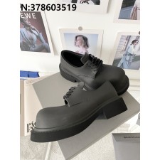 [327] 발렌시아가 커플 스테로이드 더비 슈즈 블랙 4cm (한 치수 더 크다)