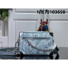 [88factory] 루이비통 미니 소프트 트렁크 M22588 18.5*13*8cm 스카이 블루 
