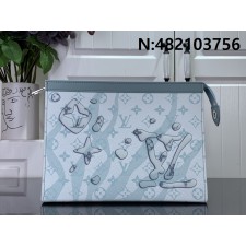 [88factory] 루이비통 포쉐트 보야주 클러치 스카이 블루 27*21*6cm M22763