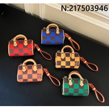 [88factory] 루이비통 체커보드 미니 키폴 키링 10*5*6cm 5컬러