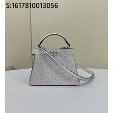 [니콜] 펜디 피카부 숄더백 실버 20*11*15cm