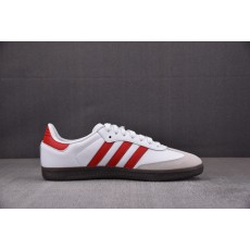 [TC头层] Ad Samba OG 白红 IG1025