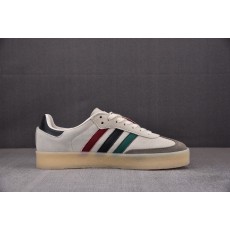 [纯原] KITH x Clarks x Ad Samba 三方联名板鞋 白灰 IE4032