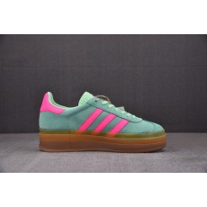 [纯原] W Ad Originals Gazelle Bold 厚底 그린 H06125