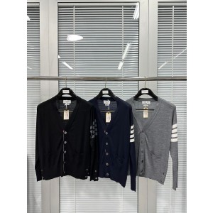 (TURBO공장) 톰브라운 5단추 울 니트 가디건(3color)