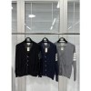 (TURBO공장) 톰브라운 5단추 울 니트 가디건(3color)