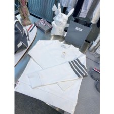 (TURBO공장) 톰브라운 와플 화이트 스웨트셔츠