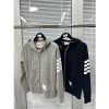 (TURBO공장) 톰브라운 클래식 지퍼업 후드 재킷(2color)