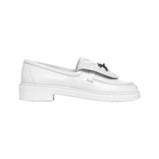 (HappyShoese공장) C. cc로고 턴락 퀄팅 로퍼 화이트