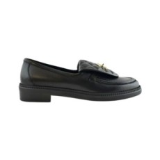 (HappyShoese공장) C. 턴락 퀄팅 로퍼 블랙