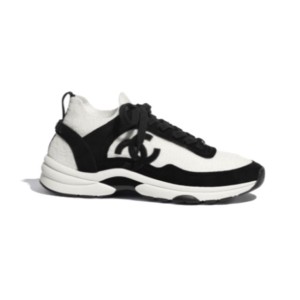 (HappyShoese공장) C. 니트 스니커즈 검흰