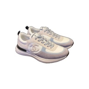 (HappyShoese공장) C. 스니커즈 매쉬 스웨이드 카프스킨 퍼플