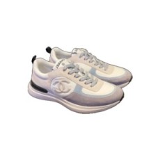(HappyShoese공장) C. 스니커즈 매쉬 스웨이드 카프스킨 퍼플