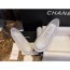 (HappyShoese공장) C.금색 CC로고 레더 트위드 옥스퍼드 슈즈 더비 슈즈 화이트