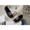 (HappyShoese공장) C.금색 자수 CC 로고 체크 에스파드리유