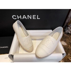 (HappyShoese공장) C.레더 CC로고 플랫 에스파드리유