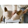 (HappyShoese공장) C.자수 CC 로고 퀼팅 에스파드리유 베이지