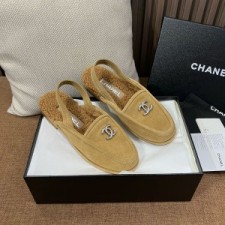 (IU공장) 샤넬 스웨이드 슬링백 로퍼(2color)