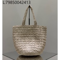 [켄달공장] 더 로우 라피아 토트 숄더백 베이지 42*23*19cm