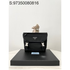 블랙프레임공장 프라다 리나일론 및 사피아노 가죽 숄더백 2VD066 20*18*10cm 블랙