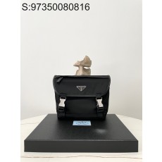블랙프레임공장 프라다 리나일론 및 사피아노 가죽 숄더백 2VD066 20*18*10cm 블랙