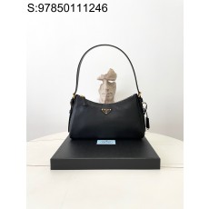 블랙프레임공장 프라다 에메 스몰 가죽 숄더백 1BC229 31*18*10cm 블랙