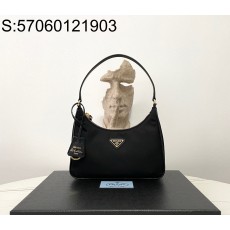블랙프레임공장 프라다 리에디션 리나일론 미니백 1NE204 23*17*6cm 금장 블랙
