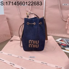 [JHL] 미우미우 데님 버킷백 5BE090 16*22.5*14cm