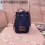 [JHL] 미우미우 데님 버킷백 5BE090 16*22.5*14cm